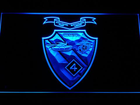 US Marine Corps 4th Tank Battalion LED Neon Sign